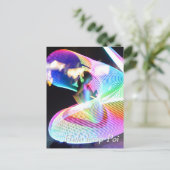 Hula hoop Poi twirler Briefkaart (Staand voorkant)