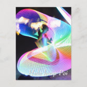 Hula hoop Poi twirler Briefkaart (Voorkant)