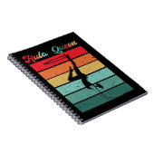 Hula Hoop Queen Sport Women Girls Hooping Notitieboek (Rechterzijde)