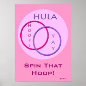 Hula Hoop Spinning Poster (Voorkant)