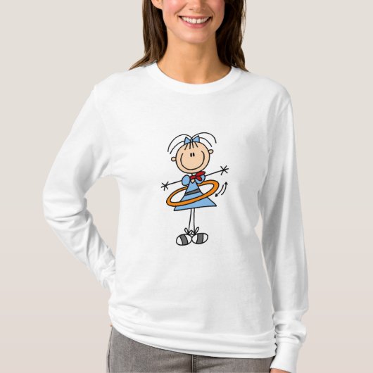Hula Hoop Stick Figuur T-shirts en cadeautjes (Voorkant)