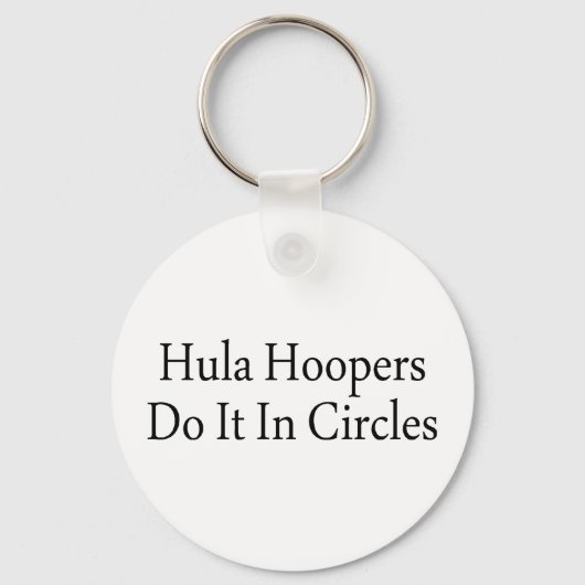 Hula Hoopers doen het in cirkels Sleutelhanger (Voorkant)