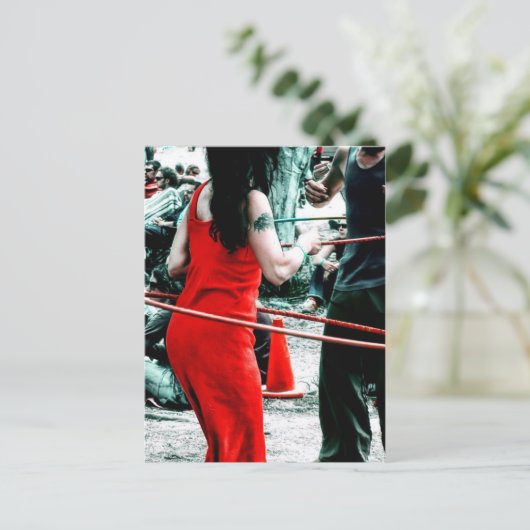 Hula Hoopin Briefkaart (Staand voorkant)