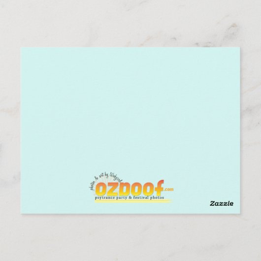 Hula Hoopin Briefkaart (Achterkant)