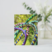 Hula Hooping in Stijl Briefkaart (Staand voorkant)