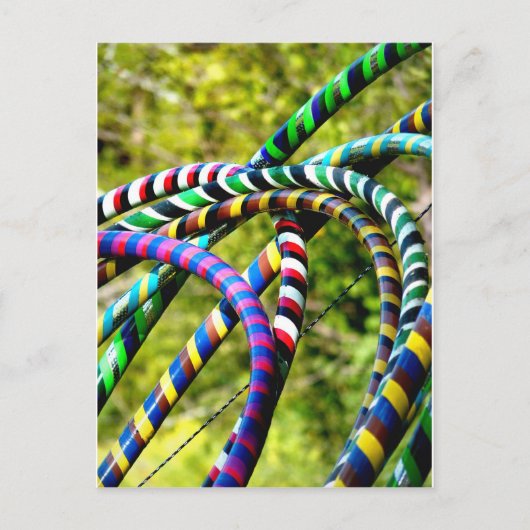 Hula Hooping in Stijl Briefkaart (Voorkant)