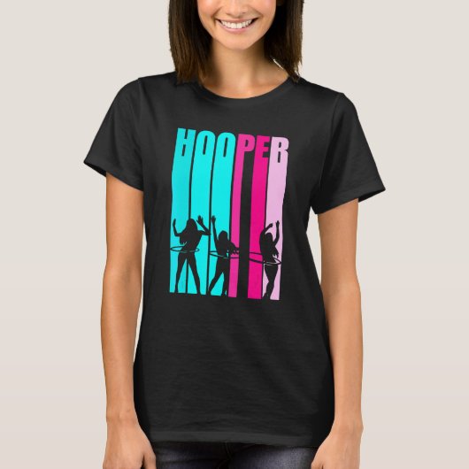 Hula Hooping Meisjes Dansen Met Gewogen H T-shirt (Voorkant)
