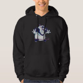 Hula Hooping Panda Bear  Sarcastic Cute Panda Hoodie (Voorkant)
