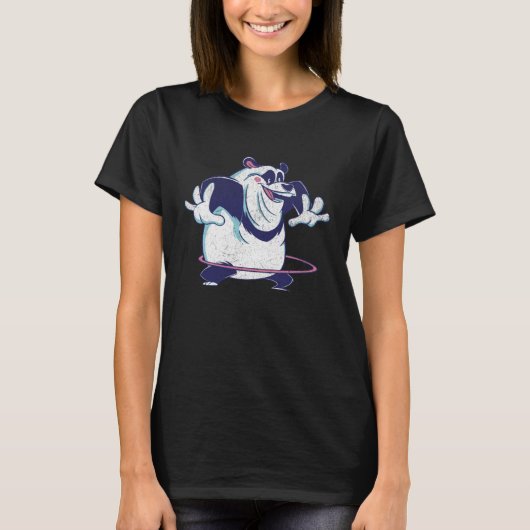 Hula Hooping Panda Bear Sarcastic Cute Panda T-shirt (Voorkant)