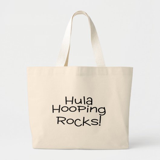 Hula Hooping Rocks Grote Tote Bag (Voorkant)