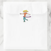 Hula Hooping Ronde Sticker (Tas)