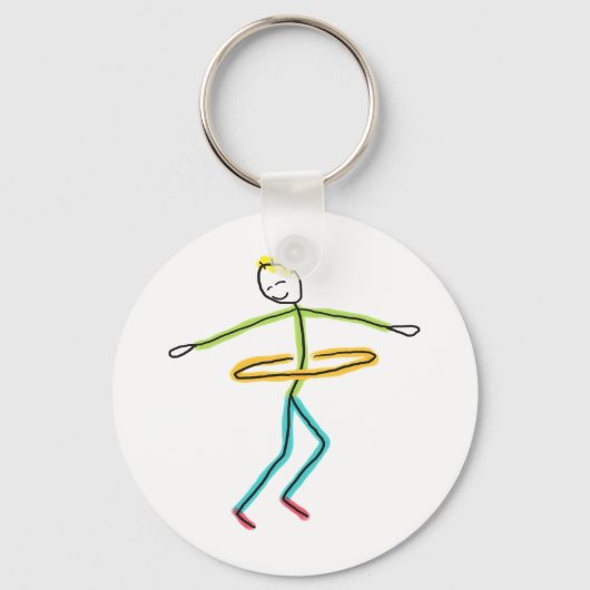 Hula Hooping Sleutelhanger (Voorkant)
