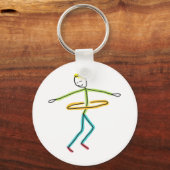 Hula Hooping Sleutelhanger (Voorkant)