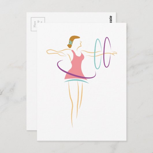 Hula Hoops Briefkaart (Voorkant / Achterkant)