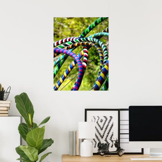 Hula Hoops Poster (Thuiskantoor)
