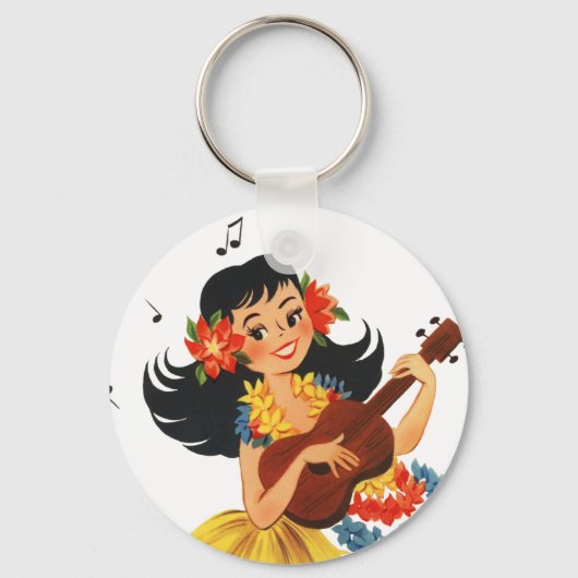 Hula Hula Girl Sleutelhanger (Voorkant)