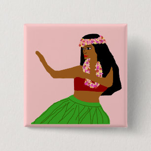 Hula-kanaalknop Vierkante Button 5,1 Cm