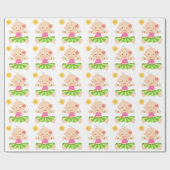 Hula Luau Baby shower rapping Paper Cadeaupapier (Vlak)