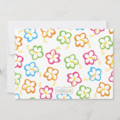 Hula Luau Birthday Party Invitation Kaart (Achterkant)