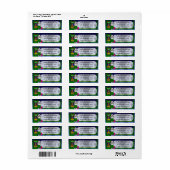 Hula Luau Oud Engels Sheepdog Etiket (Full Sheet)