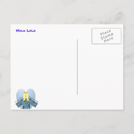 Hula Lula Aankondigingskaart (Achterkant)