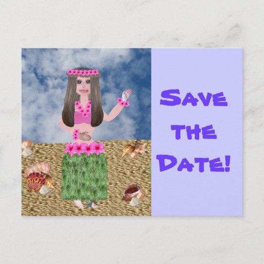 Hula Lula Aankondigingskaart (Voorkant)