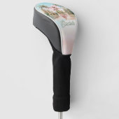 Hula Meisje Aloha Hawaï Gepersonaliseerde Naam Gol Golfheadcover (Schuin)