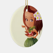 Hula meisje keramisch ornament (Rechts)