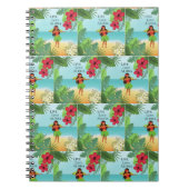 Hula Meisje Live Liefde Aloha Notitieboek (Voorkant)