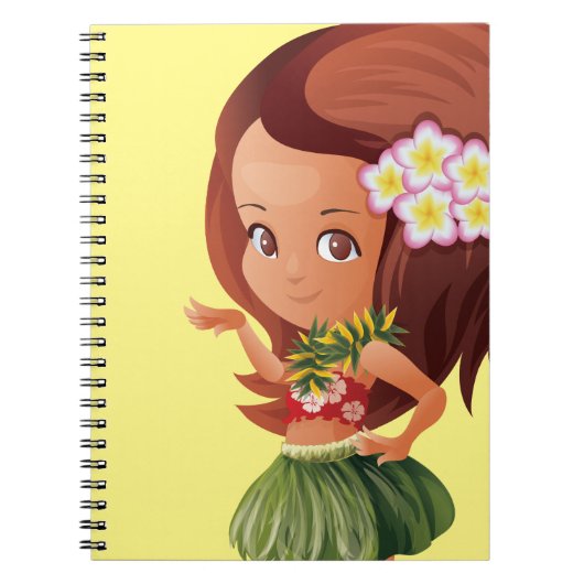 Hula meisje notitieboek (Voorkant)