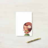 Hula meisje post-it® notes (Op bureau)