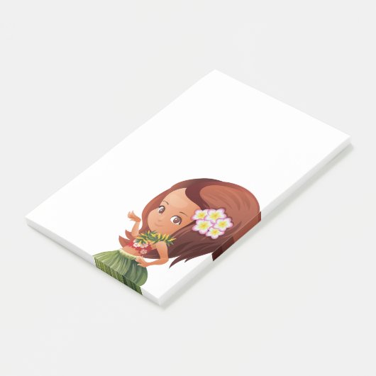 Hula meisje post-it® notes (Schuin)
