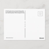 Hula meisje spelen ukulele  gitaar kunst briefkaart (Achterkant)