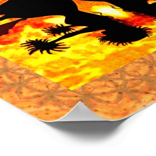 Hula Meisjes Print, Waarde Poster Papier (Matte) (Hoek)