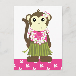 Hula Monkey Briefkaart
