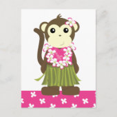 Hula Monkey Briefkaart (Voorkant)