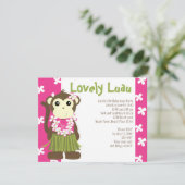 Hula Monkey Kaart (Staand voorkant)