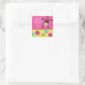 Hula Monkey Luau Verjaardagsfeestje Favor Stickers (Tas)