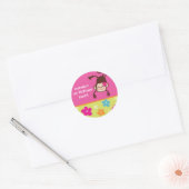 Hula Monkey Luau Verjaardagsfeestje Favor Stickers (Envelop)