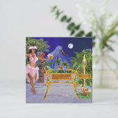 Hula op naar onze Luau Party Kaart (Staand voorkant)