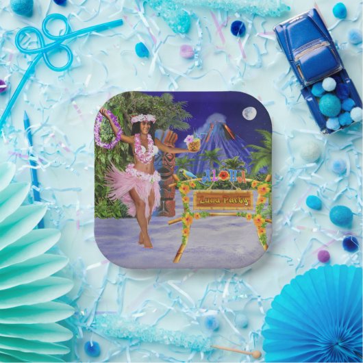 Hula op naar onze Luau Party Papieren Bordje (Feest)