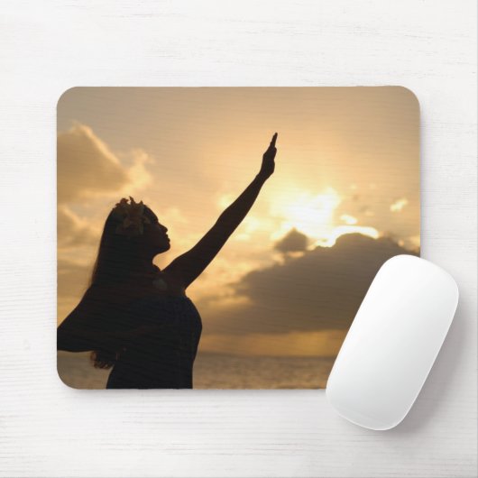 Hula over Hawaiian Beach Muismat (Met muis)