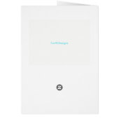 Hula Palm vakantie wenskaart (Achterkant)