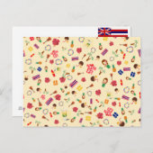 Hula Party in Hawaii Uitnodiging Briefkaart (Voorkant / Achterkant)