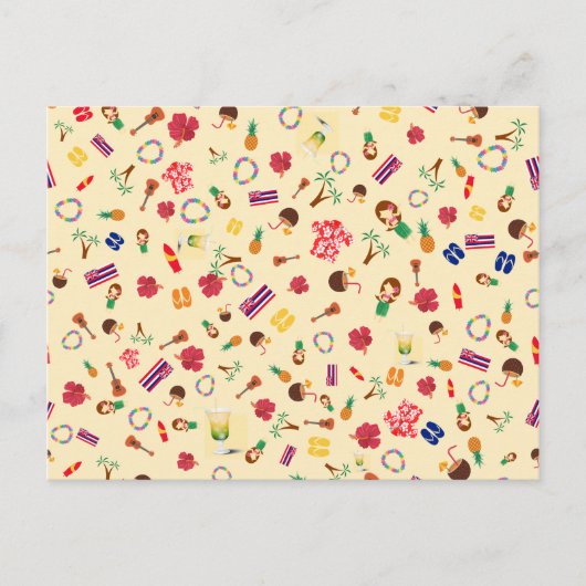 Hula Party in Hawaii Uitnodiging Briefkaart (Voorkant)