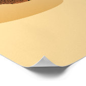 Hula pguin op vakantie cartoon illustratie poster (Hoek)