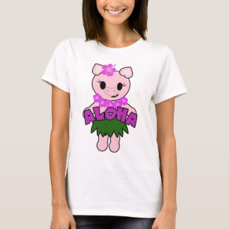 Hula Piggy - Dames Baby Doll (gebreid) T-shirt