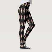 Hula Pigs op zwarte Leggings (Rechts)