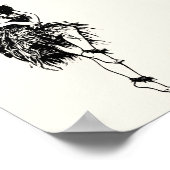 Hula Pin-Up Art Print Geschikt voor het framen van (Hoek)