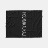 Hula Ready Haumana, Hawaiiaanse stam Polynesische  Fleece Deken (Voorkant (Horizontaal))